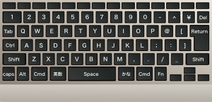初期のキーボード配置
